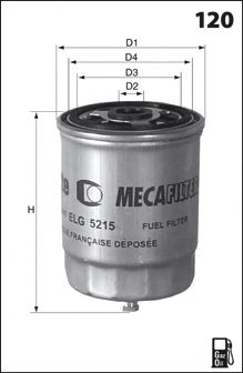 G60 MECAFILTER MECAFILTER  Топливный фильтр