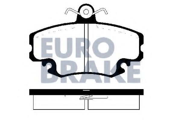 5502229957 EUROBRAKE  Комплект тормозных колодок, дисковый тормоз