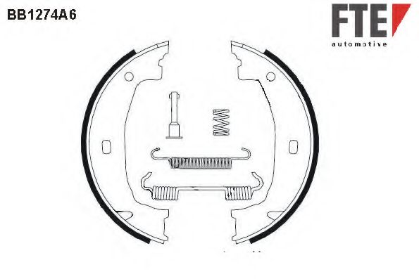 BB1274A6 FTE FTE  Комплект колодок ручного тормоза; Комплект колодок стояночного тормоза