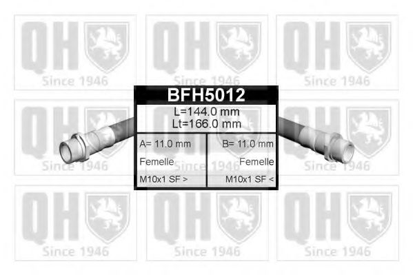 BFH5012 QUINTON HAZELL  Тормозной шланг