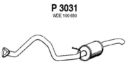 P3031 FENNO  Глушитель выхлопных газов конечный