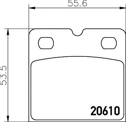 T2028 PAGID  Комплект тормозных колодок, дисковый тормоз