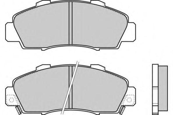 12-0543 E.T.F.  Комплект тормозных колодок, дисковый тормоз