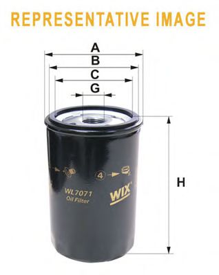 WL7308 WIX FILTERS  Масляный фильтр