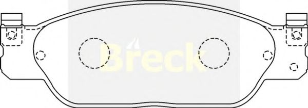 23423 00 C BRECK BRECK  Колодки тормозные дисковые комплект