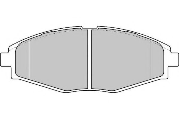 FD6818N NECTO  Комплект тормозных колодок, дисковый тормоз