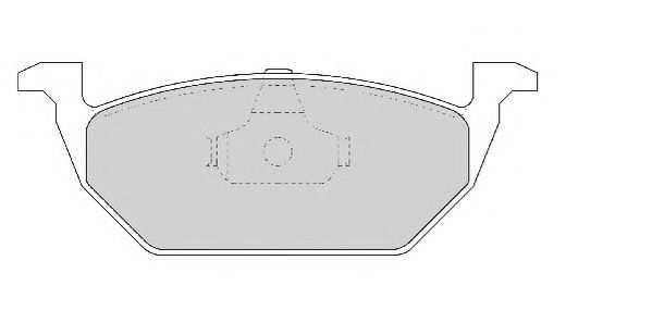 FD6754A NECTO  Комплект тормозных колодок, дисковый тормоз