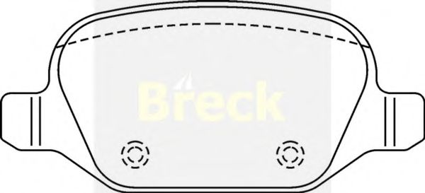 23517 00 BRECK BRECK  Колодки тормозные дисковые комплект