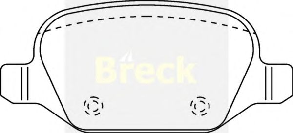 23601 00 BRECK BRECK  Колодки тормозные дисковые комплект