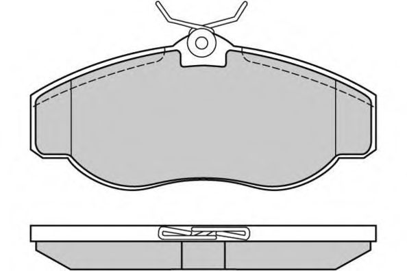 12-0661 E.T.F.  Комплект тормозных колодок, дисковый тормоз