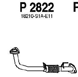P2822 FENNO  Труба выхлопного газа