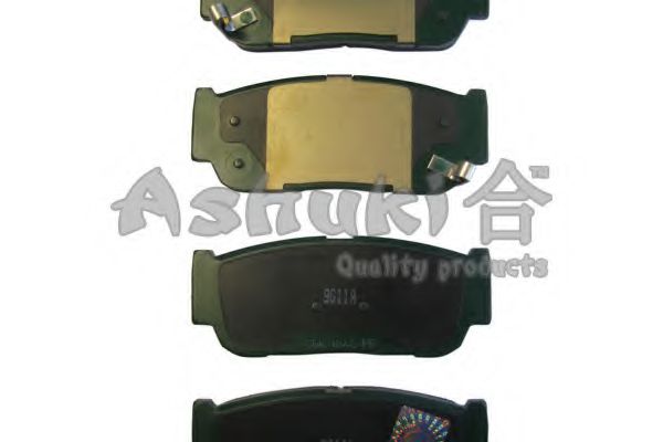 SY010-08O ASHUKI  Комплект тормозных колодок, дисковый тормоз