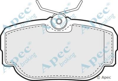 PAD908 APEC BRAKING  Комплект тормозных колодок, дисковый тормоз