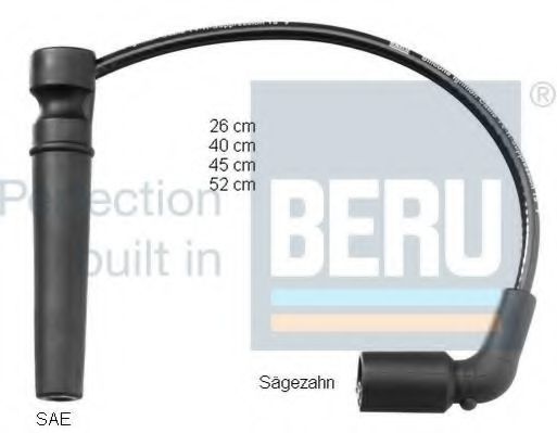 ZEF1609 BERU  Комплект проводов зажигания