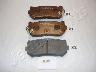 PP-K00AF JAPANPARTS  Комплект тормозных колодок, дисковый тормоз