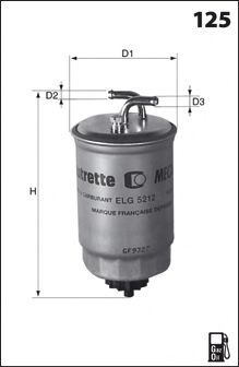 G33 MECAFILTER  Топливный фильтр