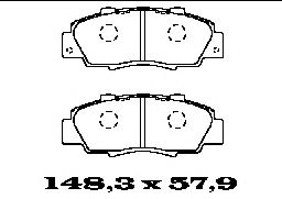 BL1364A2 FTE  Комплект тормозных колодок, дисковый тормоз