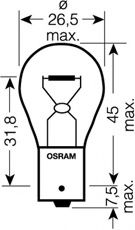 7506-02B OSRAM  Лампа накаливания, фонарь указателя поворота; Лампа накаливания, основная фара; Лампа накаливания, фонарь сигнала тормож./ задний габ. огонь; Лампа накаливания, фонарь сигнала торможения; Лампа накаливания, фонарь освещения номерного знака; Лампа накаливания, задняя противотуманная фара; Лампа накаливания, фара заднего хода; Лампа накаливания, задний гарабитный огонь; Лампа накаливания, внутренее освещение; Лампа накаливания, стояночные огни / габаритные фонари; Лампа накаливания, стояночный / габаритный огонь; Лампа накаливания, основная фара; Лампа накаливания, фонарь указателя поворота; Лампа накаливания, фонарь сигнала торможения