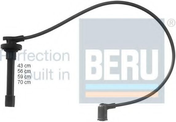 ZEF836 BERU  Комплект проводов зажигания