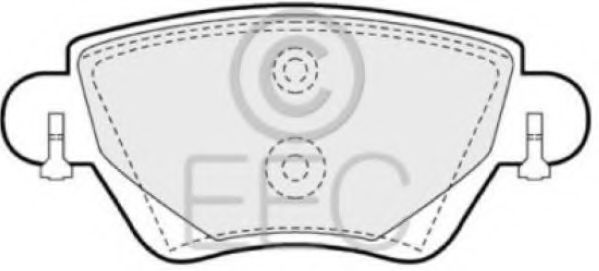 BRP1175 EEC  Комплект тормозных колодок, дисковый тормоз