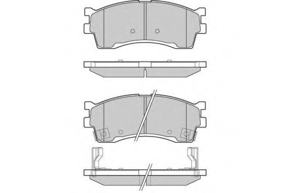 12-1055 E.T.F.  Комплект тормозных колодок, дисковый тормоз