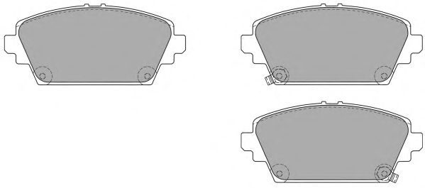 FBP-1200 FREMAX  Комплект тормозных колодок, дисковый тормоз