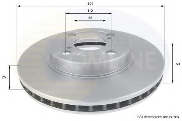 ADC01117V COMLINE  Тормозной диск
