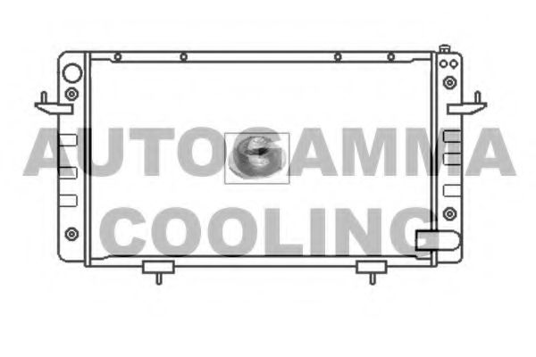 104665 AUTOGAMMA  Радиатор, охлаждение двигателя