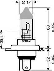 64193ULT-02B OSRAM OSRAM  Лампа накаливания, фара дальнего света; Лампа накаливания, основная фара; Лампа накаливания, противотуманная фара; Лампа накаливания, основная фара; Лампа накаливания, фара дальнего света; Лампа накаливания, противотуманная фара