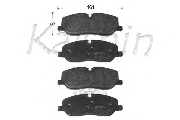 D10168 KAISHIN  Комплект тормозных колодок, дисковый тормоз