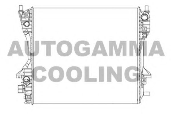 104650 AUTOGAMMA  Радиатор, охлаждение двигателя