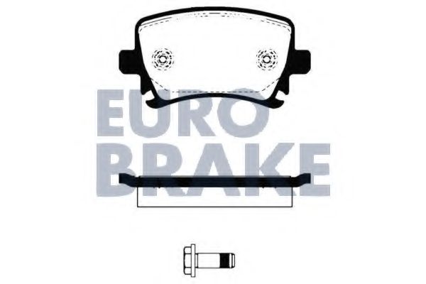 5502224775 EUROBRAKE  Комплект тормозных колодок, дисковый тормоз