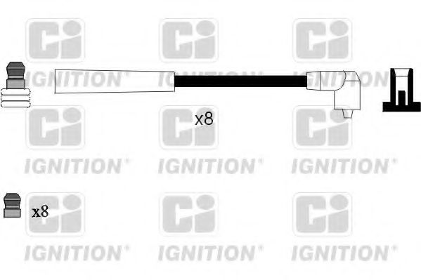 XC984 QUINTON HAZELL  Комплект проводов зажигания