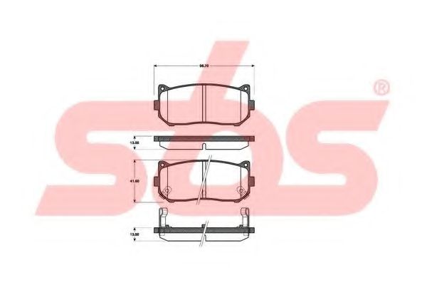 1501223503 SBS  Комплект тормозных колодок, дисковый тормоз