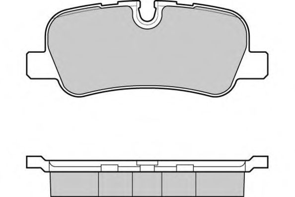 12-1207 E.T.F.  Комплект тормозных колодок, дисковый тормоз