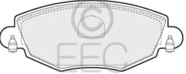 BRP1174 EEC  Комплект тормозных колодок, дисковый тормоз