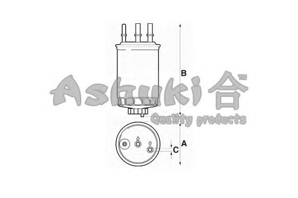 SY003-05 ASHUKI  Топливный фильтр
