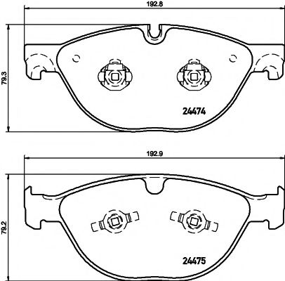 T2040 PAGID  Комплект тормозных колодок, дисковый тормоз