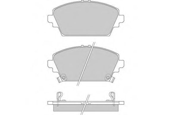 12-0870 E.T.F.  Комплект тормозных колодок, дисковый тормоз