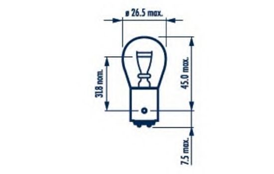 17916 NARVA NARVA  Лампа накаливания дополнительного освещения