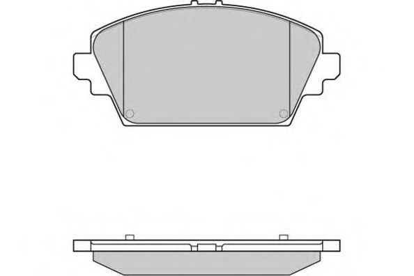 12-0945 E.T.F.  Комплект тормозных колодок, дисковый тормоз