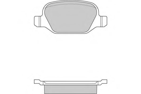 12-0890 E.T.F.  Комплект тормозных колодок, дисковый тормоз
