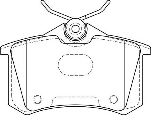 FD7394A NECTO  Комплект тормозных колодок, дисковый тормоз