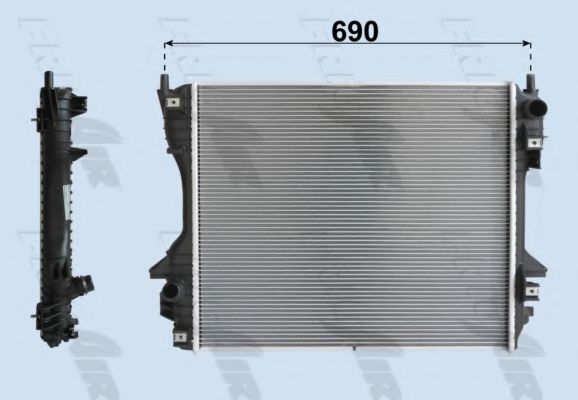 0129.3006 FRIGAIR  Радиатор, охлаждение двигателя