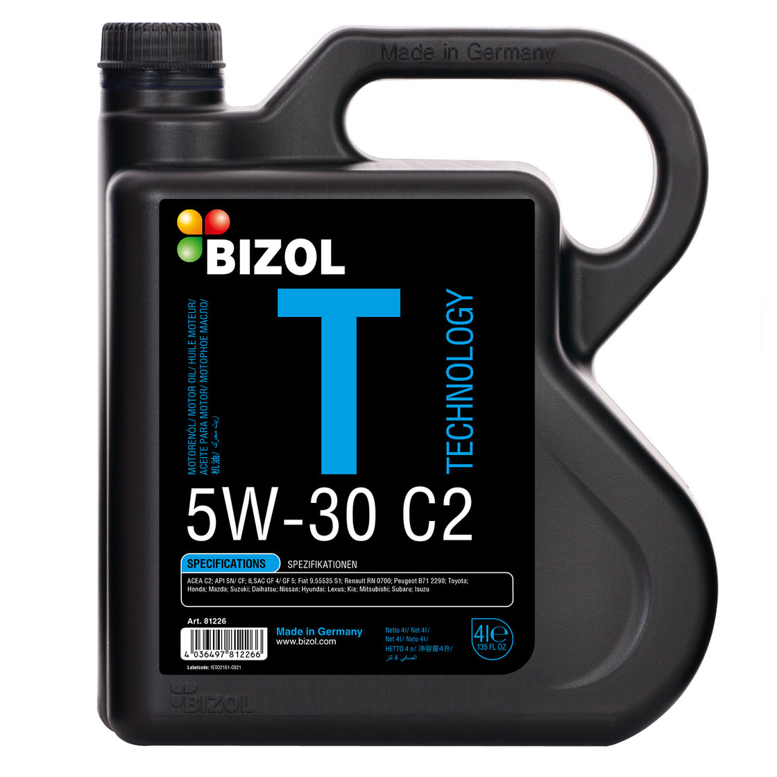 BIZOL Technology 5W30 C2 4л.