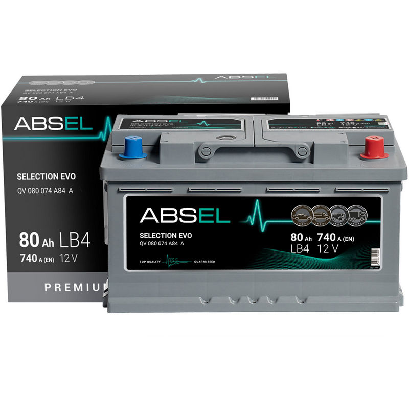 ABSEL SELECTION EVO 12V LB4 80Ah 740A
