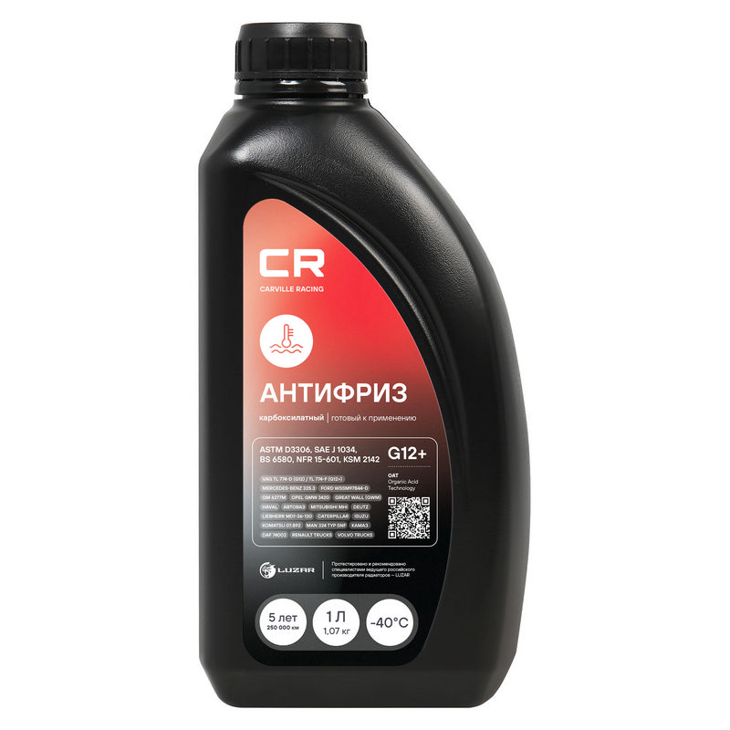 CARVILLE Antifreeze G12+, OAT, -40°С 1л.