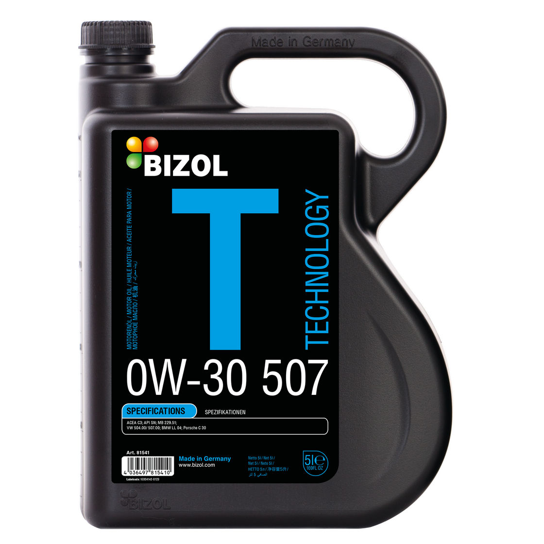 BIZOL Technology 0W30 507 5л.