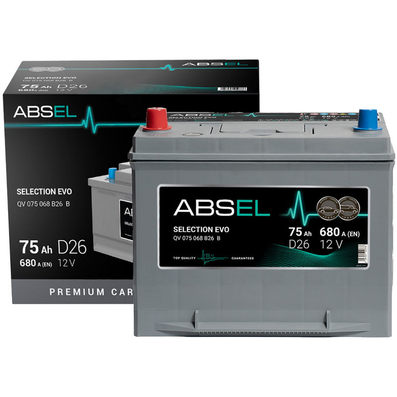 ABSEL SELECTION EVO 12V D26 75Ah 680A