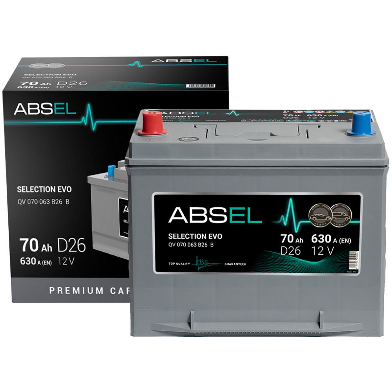 ABSEL SELECTION EVO 12V D26 70Ah 630A